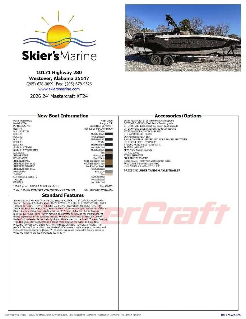 2026 MasterCraft XT24 - 2