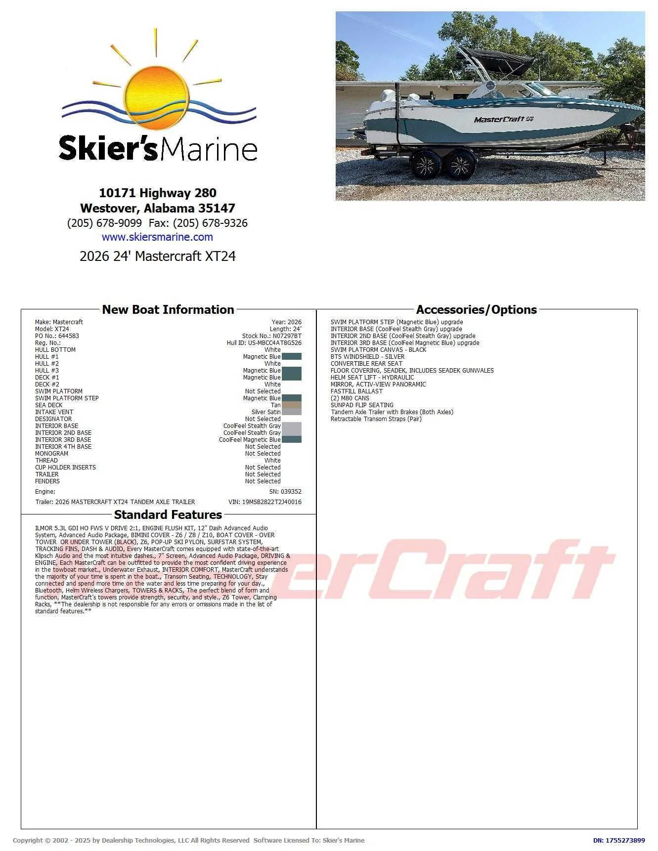 2026 MasterCraft XT24 - 2