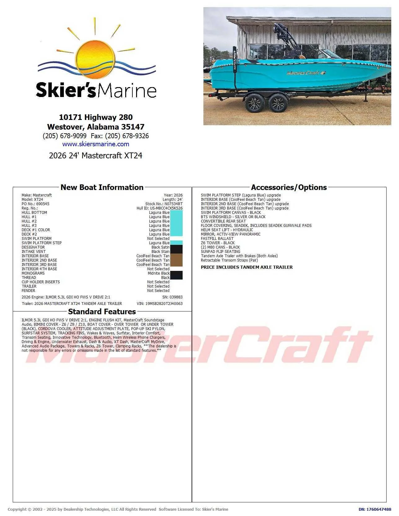 2026 MasterCraft XT24 - 2