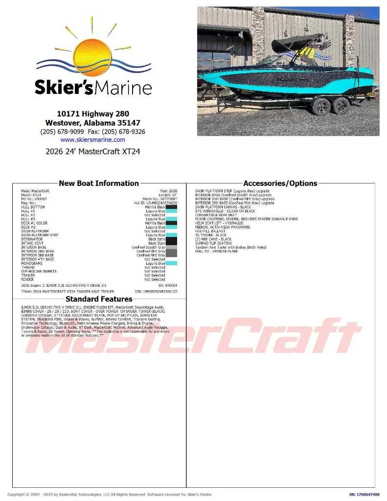 2026 MasterCraft XT24 - 2