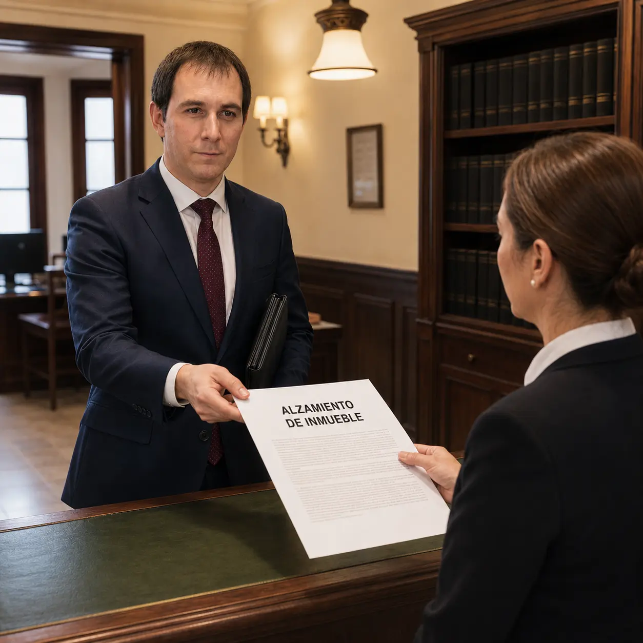 Receptor judicial presentando un alzamiento de embargo de inmueble en el Conservador de Bienes Raíces de Concepción