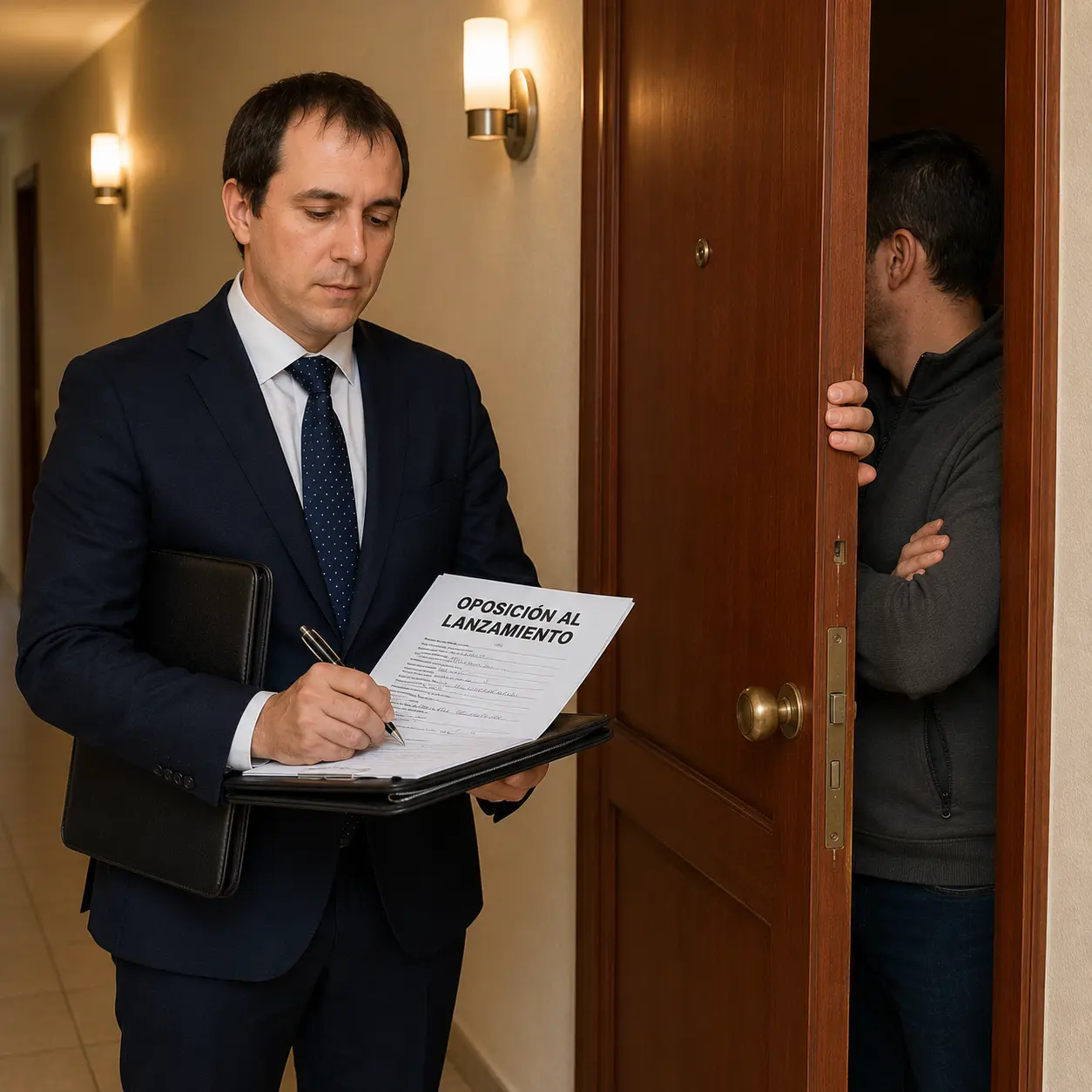 Receptor judicial certificando la oposición del arrendatario al lanzamiento del inmueble arrendado, Concepción