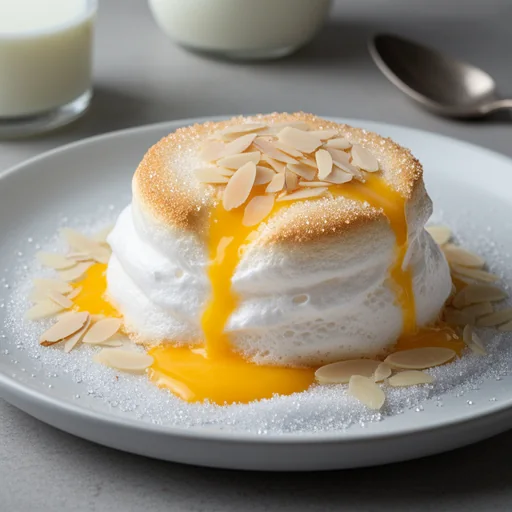 Île Flottante (Floating Island) finished dish