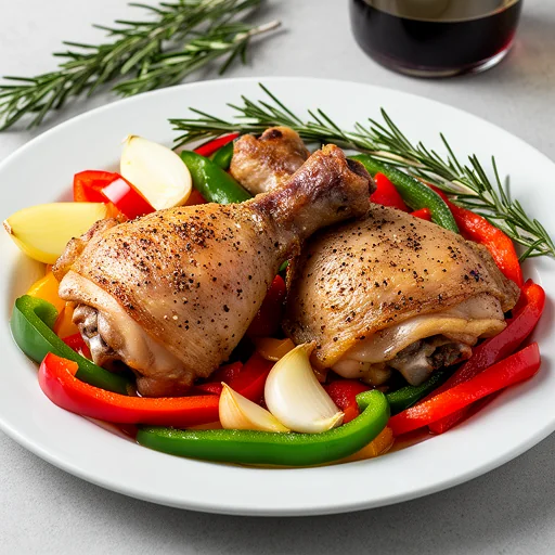 Chicken Scarpariello (Shoemaker's Style Chicken with Peppers) finished dish