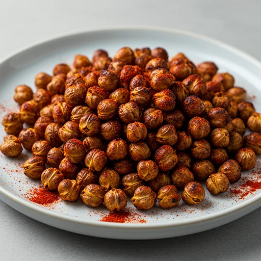 Smoky & Spicy Roasted Chickpeas finished dish