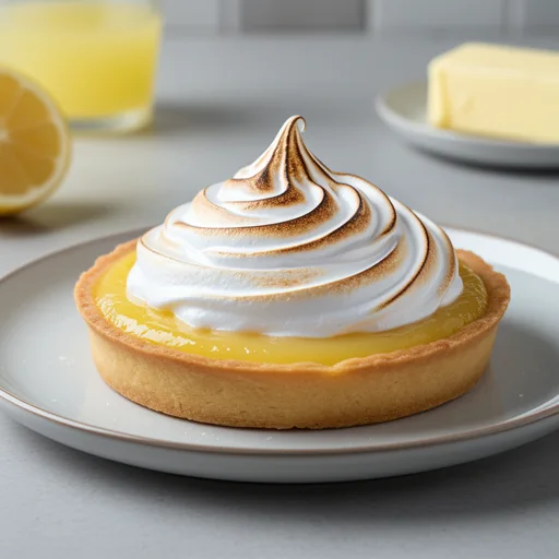 Tarte au Citron Meringuée (Lemon Meringue Tart) finished dish