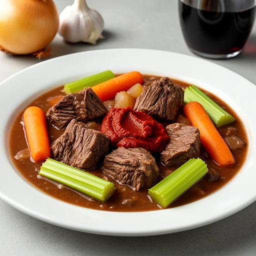 Hearty American Beef Stew finished dish