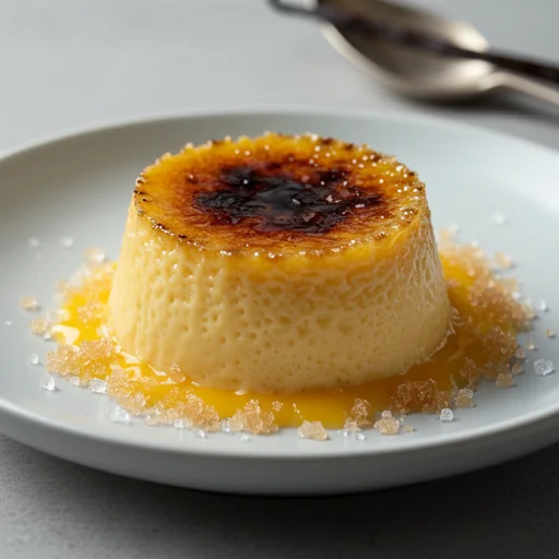 Classic Crème Brûlée finished dish