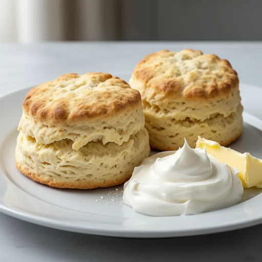 Classic English Cream Scones finished dish