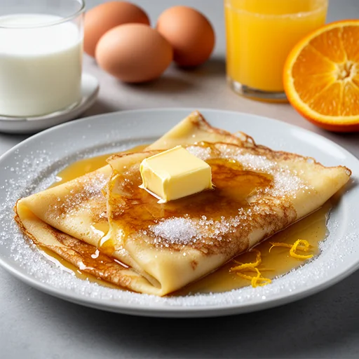 Crêpes Suzette finished dish