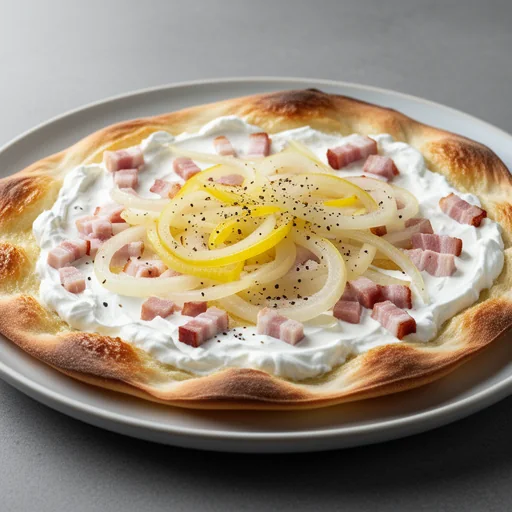 Tarte Flambée Traditionnelle finished dish