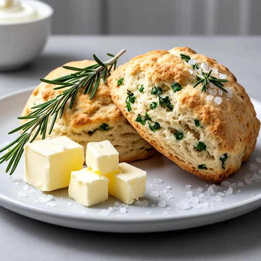 Rosemary Sea Salt Scones finished dish