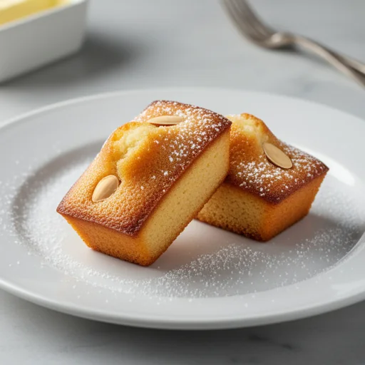 Financiers aux Amandes finished dish