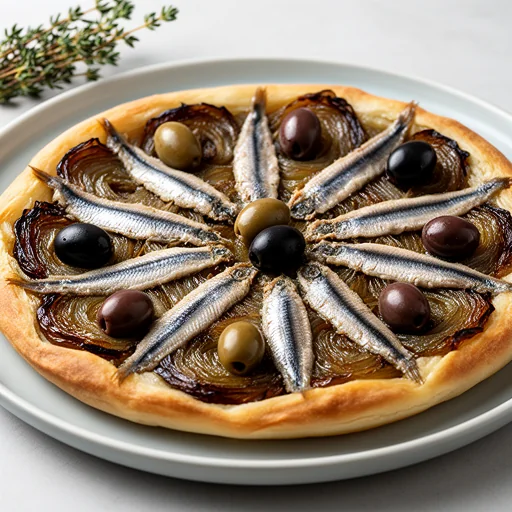 Pissaladière Niçoise (Caramelized Onion and Anchovy Tart) finished dish