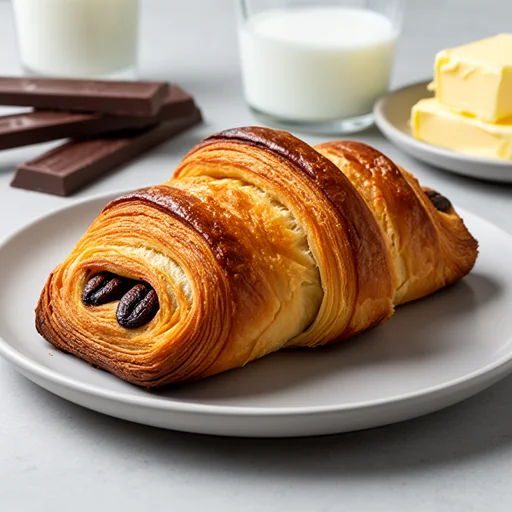Pain au Chocolat finished dish