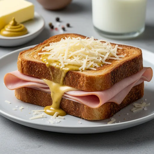 Croque Monsieur Classique finished dish