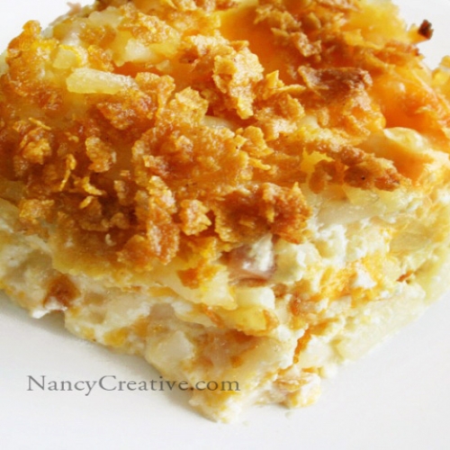 CHEESY HASH BROWN POTATOES