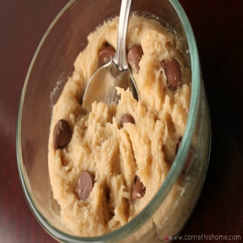 Edible Cookie Dough for One- Yummy!!!!