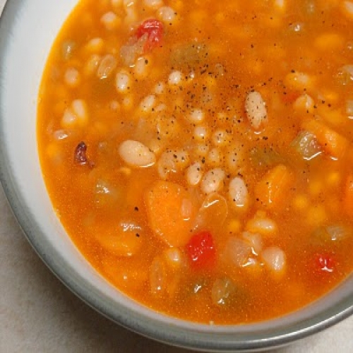 Navy Bean Soup-Pressure Cooker