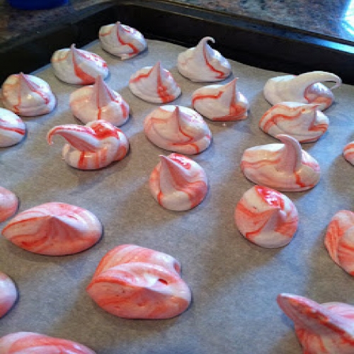 peppermint meringues