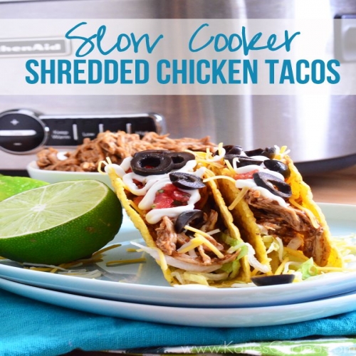 Slow Cooker Shredded Chicken Tacos Recipe