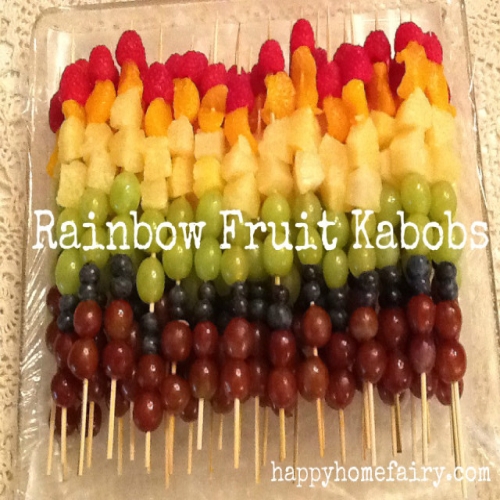 Rainbow Fruit Kabobs