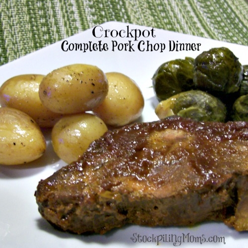Complete Pork Chop Dinner in a Crockpot