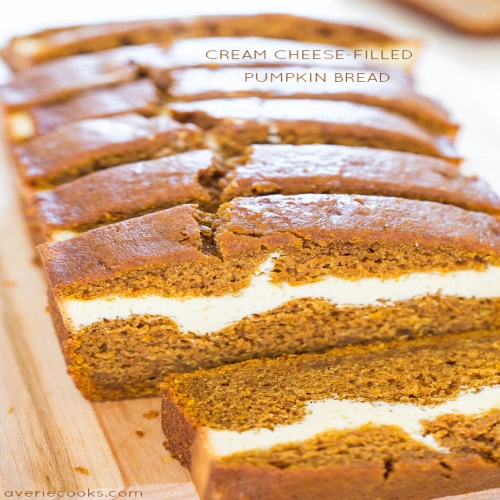 Cream Cheese-Filled Pumpkin Bread