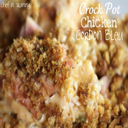 SLOW COOKER CHICKEN CORDON BLEU