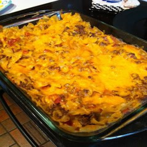 Cheeseburger Noodle Casserole