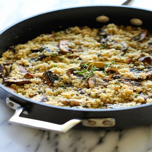 Garlic Mushroom Quinoa