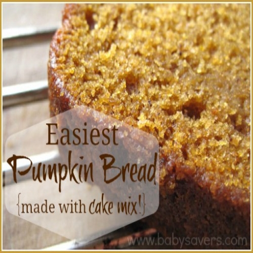 Easy Pumpkin Bread Recipe with Cake Mix