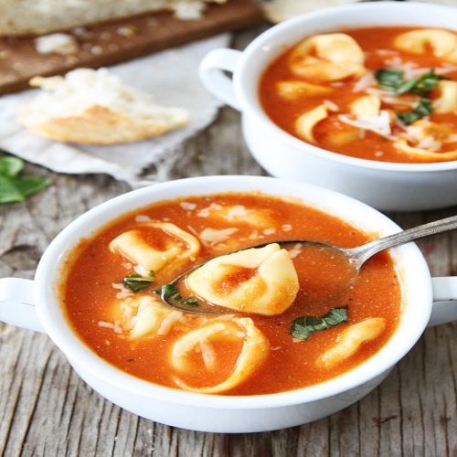 Creamy Tomato Tortellini Soup# 4