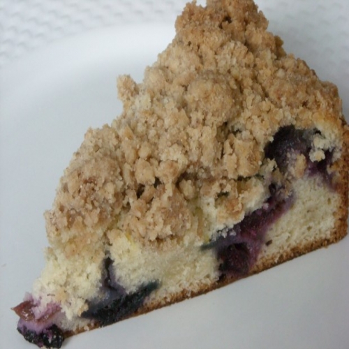 banana blueberry crumb cake