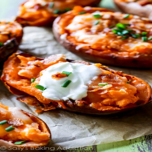 Loaded Sweet Potato Skins