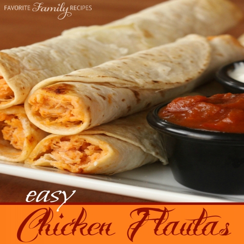 Easy Chicken Flautas
