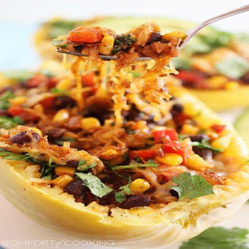 Southwestern Stuffed Spaghetti Squash