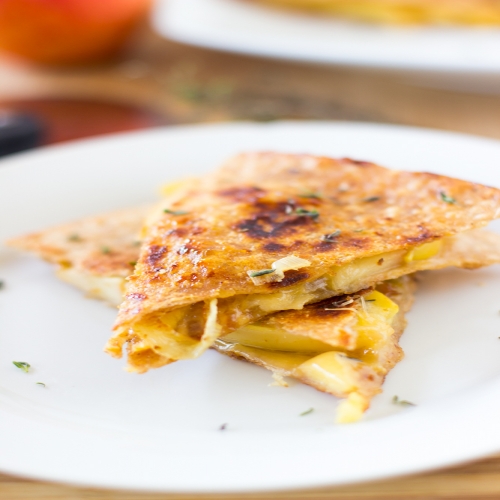 Apple, Gouda and Caramelised Onions Quesadillas Recipe