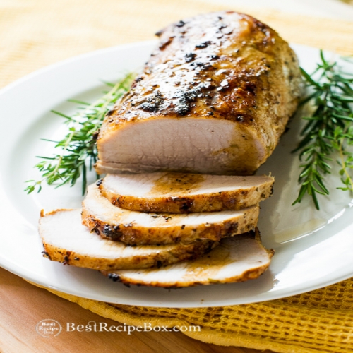 Oven Roast Pork Loin Roast with Herbs