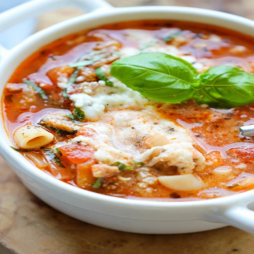 Elbows pasta Lasagna Soup