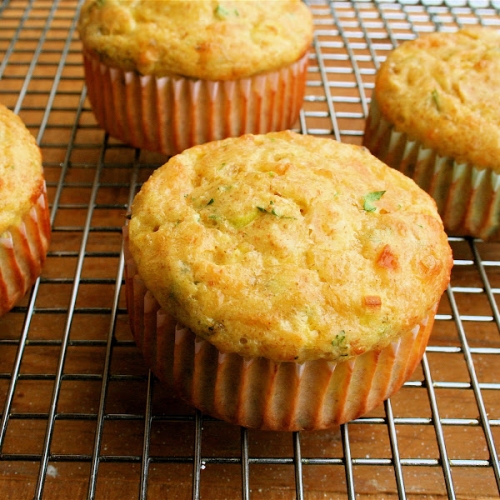 Cottage Cheese Muffins With Scallions Cheddar