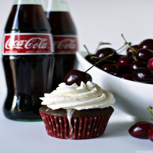 Cherry Coke Float Cupcake