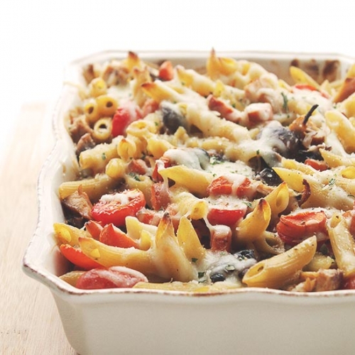 Chicken and Vegetables Pasta Bake