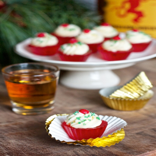 Fireball Jello Shot Cupcakes