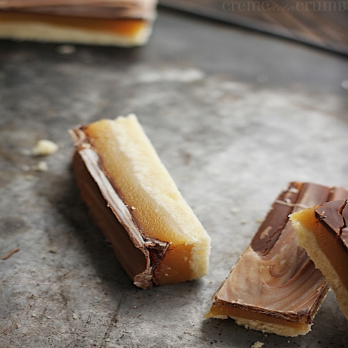 CHOCOLATE CARAMEL SHORTBREAD BARS