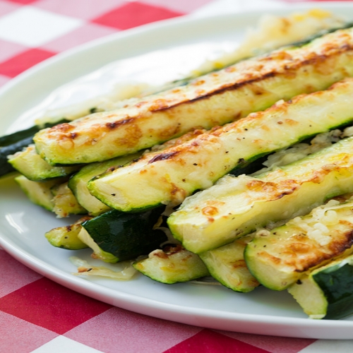 Garlic Lemon Parmesan Oven Roasted Zucchini Recipe