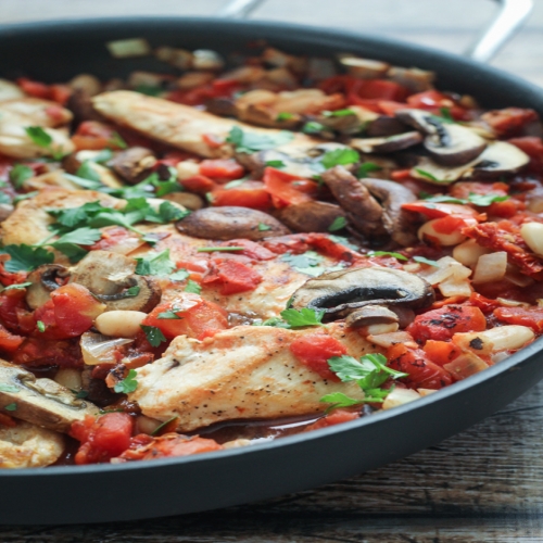 Tuscan Chicken Oregano Skillet