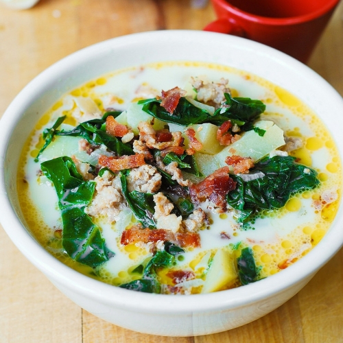 Olive Garden's Zuppa Toscana Soup with Swiss Chard