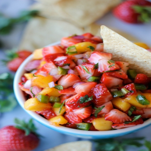 mango salsa with strawberries recipe