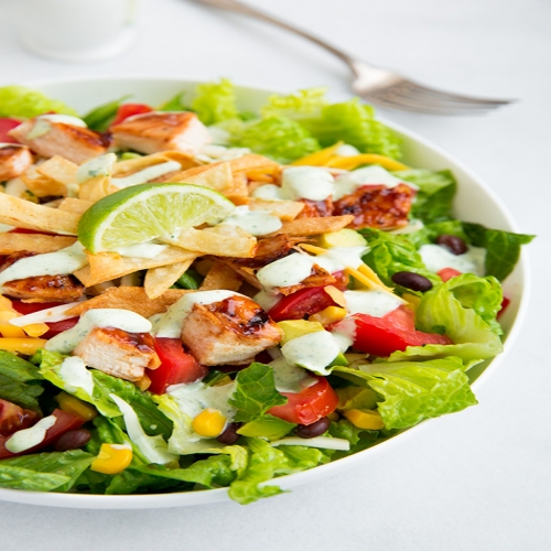 BBQ Chicken Salad With Cilantro Lime Ranch